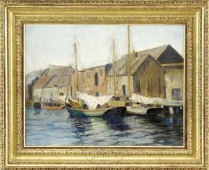 Tea Wharf, Boston by Arthur C. Goodwin