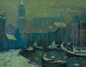 View Of Custom House Tower From T-wharf, Boston