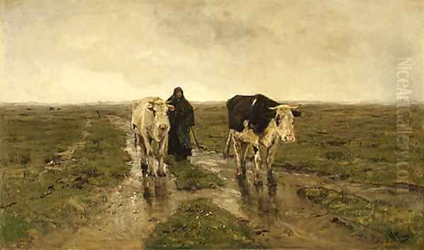 Changing Pasture ca 1880s by Anton Mauve