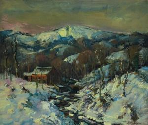 Snowy Banks Of The River