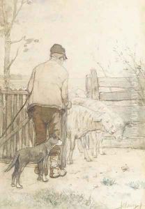Bringing in the sheep by Anton Mauve