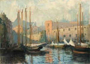 View Of T Wharf by Arthur C. Goodwin