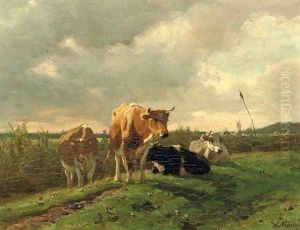 Cattle resting by Anton Mauve