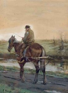 Working the land by Anton Mauve