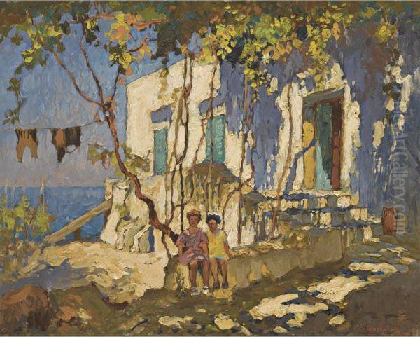 Resting In The Shade, Capri - view 1