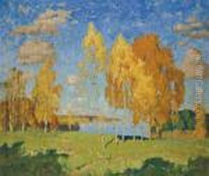 Last Rays Of Summer by Konstantin Ivanovich Gorbatov