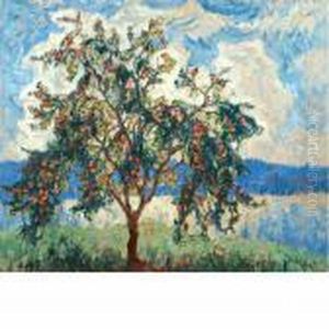 Apple Tree In Bloom by Konstantin Ivanovich Gorbatov
