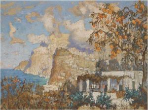 The Orange Tree, Capri by Konstantin Ivanovich Gorbatov