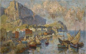 View Of Capri by Konstantin Ivanovich Gorbatov