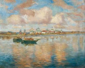 Paysage by Konstantin Ivanovich Gorbatov