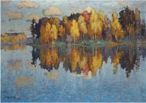 Autumn Day by Konstantin Ivanovich Gorbatov