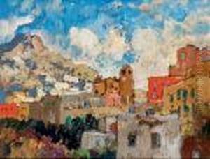 View Of Capri by Konstantin Ivanovich Gorbatov
