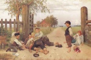 Grindslanten 1885 by Johan August Malmstrom