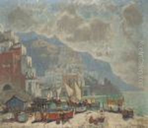 View Of Amalfi In The Morning Light