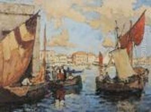 Bateaux Dans La Baie De Naples