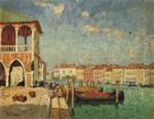 View Of Venice by Konstantin Ivanovich Gorbatov