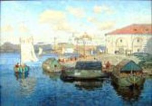 Harbour Scene Harbour Scene