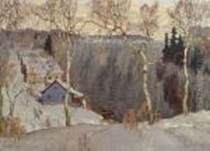 Winter Landscape by Konstantin Ivanovich Gorbatov