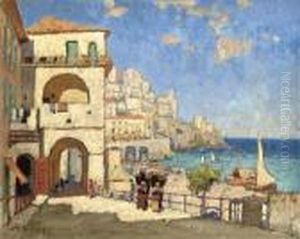 A Coastal Town In Southern Italy