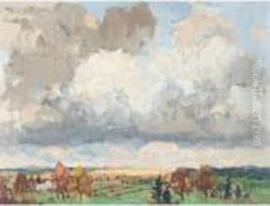 Autumn Landscape by Konstantin Ivanovich Gorbatov