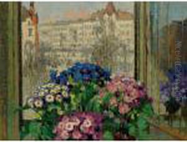 Bouquets On The Ledge, Paris - view 1