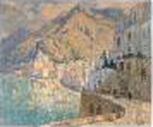 View Of Amalfi by Konstantin Ivanovich Gorbatov