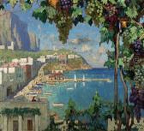 Mediterranean Coastal Scene In Summer - view 1