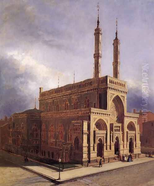 Plum Street Temple by Henry Mosler