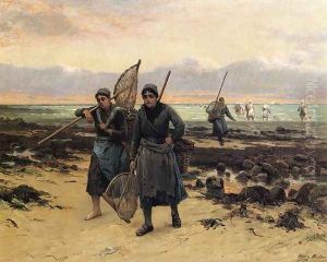 Return of the Shrimp Fishers by Henry Mosler