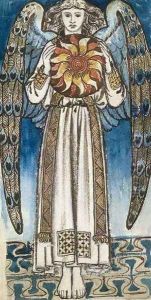 An Angel holding the sun
