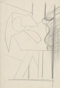 Compostion With Standing Figure by Arshile Gorky