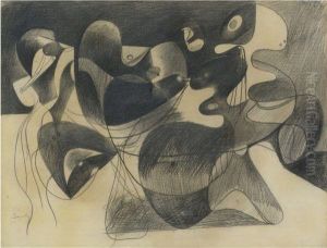 Study For Image In Xhorkom by Arshile Gorky