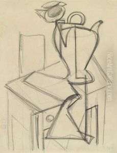 Still Life With Table And Pitcher by Arshile Gorky