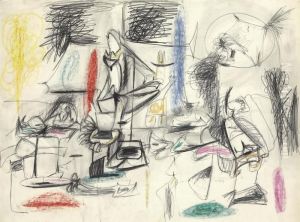 Study For Agony I by Arshile Gorky