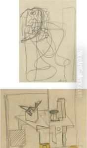 Composition: A Double-sided Drawing by Arshile Gorky