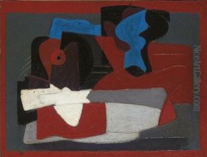 Composition Of Forms On Table by Arshile Gorky