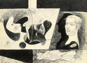 Abstract Still Life With A Classical Bust by Arshile Gorky