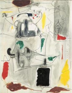 Portrait Of Y.d. by Arshile Gorky