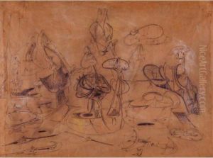 Study For Orators Iii by Arshile Gorky