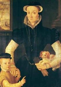 A Widow and her Son 1564 by Anthonis Mor Van Dashorst