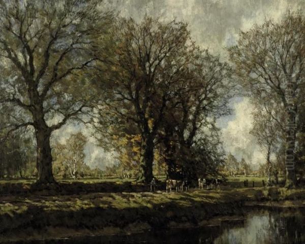 Cattle On A Sunlit Path - view 1