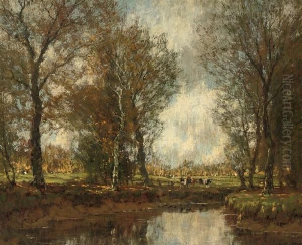 The Vordense Beek In Autumn - view 1