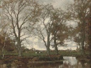 The Vordense Beek In Autumn by Arnold Marc Gorter