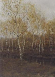 Birch Trees In Autumn by Arnold Marc Gorter
