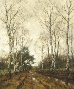 Birches In Autumn by Arnold Marc Gorter
