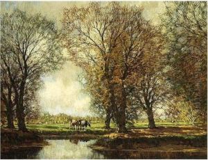 An Autumn Landscape, Vordense Beek by Arnold Marc Gorter