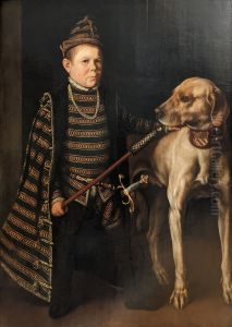 The Dwarf of Cardinal Granvelle 1560 by Anthonis Mor Van Dashorst