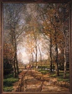 Octobre: A Sunny Day In Autumn by Arnold Marc Gorter