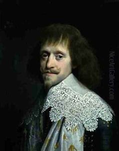Portrait of a Gentleman in a High Lace Collar by Paulus Moreelse