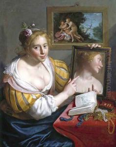 Girl with a Mirror (Allegory of Profane Love) by Paulus Moreelse